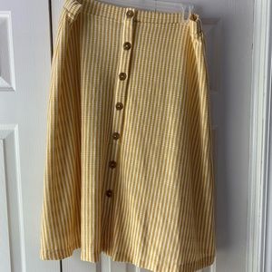 Lauren Conrad Striped midi skirt